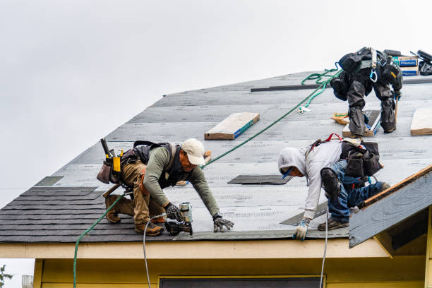 Professional Gutter Installation technician working in Monrovia, MD